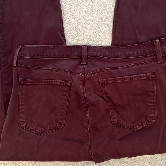 J Brand, burgundy color, super soft jean. - Picture 4 of 6